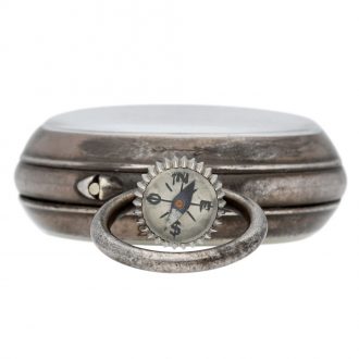 Rare French silver double keyless chronograph watch Circa 1900