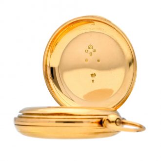 English heavy gold lever watch with up and down indication Circa 1873