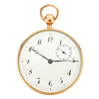 French 18 carat gold open faced quarter repeater Circa 1840