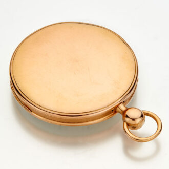 French 18 carat gold open faced quarter repeater Circa 1840
