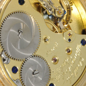 German 14 carat gold hunting cased lever watch Circa 1924