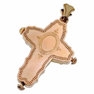 Swiss gold cross form pendant watch Circa 1890
