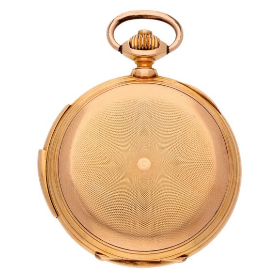 Swiss gold repeating watch for the Hispanic market Circa 1890 Swiss gold repeating watch for the Hispanic market Circa 1890