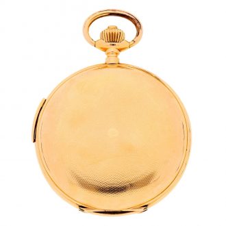 Swiss gold repeating watch with jacquemart automaton Circa 1900