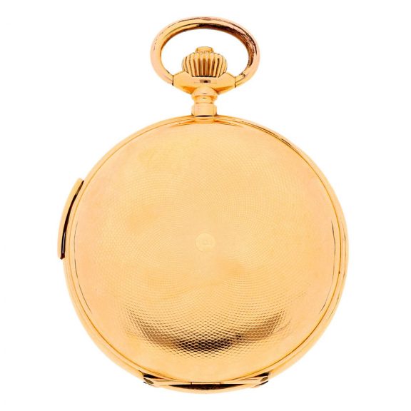 Swiss gold repeating watch with jacquemart automaton Circa 1900 Swiss gold repeating watch with jacquemart automaton Circa 1900