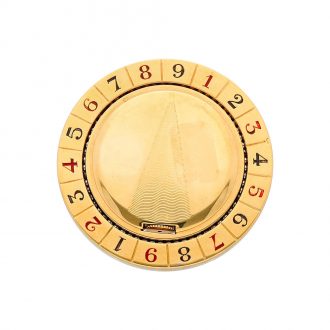 French gold novelty watch in the form of a roulette wheel Circa 1937