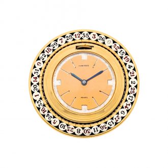 French gold novelty watch in the form of a roulette wheel Circa 1937