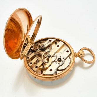 Swiss 18 carat gold keywind pocket watch Circa 1860