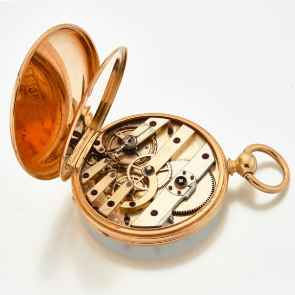 Swiss 18 carat gold keywind pocket watch Circa 1860 Swiss 18 carat gold keywind pocket watch Circa 1860