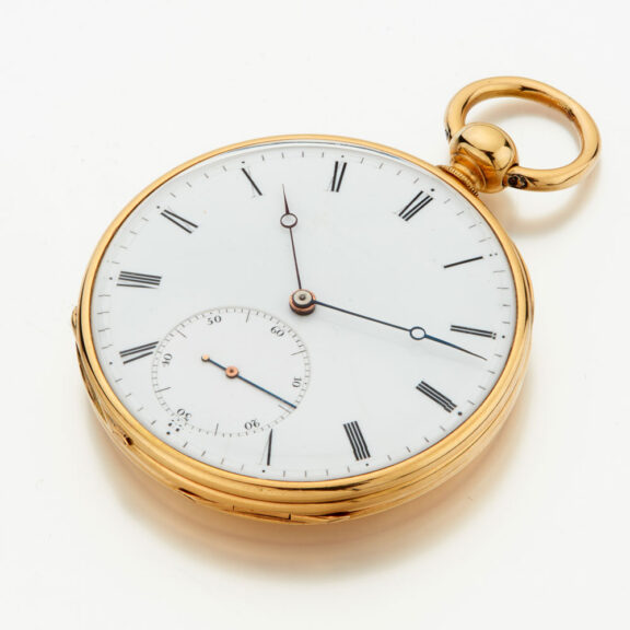 Swiss 18 carat gold keywind pocket watch Circa 1860 Swiss 18 carat gold keywind pocket watch Circa 1860