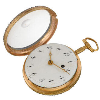 Pocket watch with prime quality enamel painting Circa 1820
