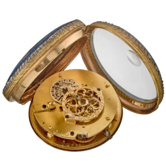 Pocket watch with prime quality enamel painting Circa 1820