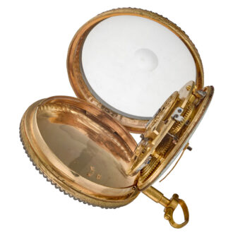 Pocket watch with prime quality enamel painting Circa 1820