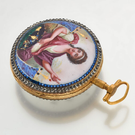 Pocket watch with prime quality enamel painting Circa 1820 Pocket watch with prime quality enamel painting Circa 1820