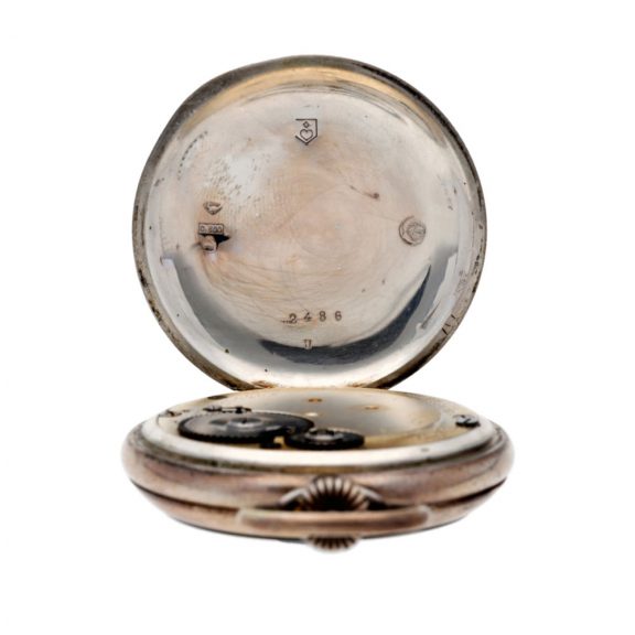 Swiss silver keyless lever poor man’s tourbillon watch Circa 1910 Swiss silver keyless lever poor man’s tourbillon watch Circa 1910