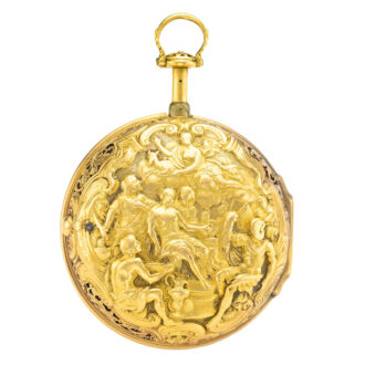 Fine English gilt brass quarter repeating watch Circa 1770