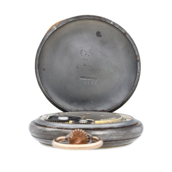 Swiss gunmetal keyless poor man’s tourbillon watch Circa 1910 Swiss gunmetal keyless poor man’s tourbillon watch Circa 1910