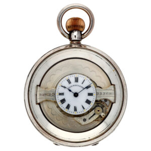 Swiss silver keyless four minute tourbillon watch Circa 1905
