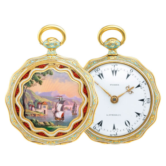 French gold enamel watch for the Turkish market Circa 1850