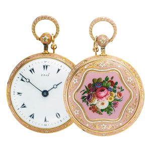 Swiss gold and enamel verge for the Turkish market Circa 1820