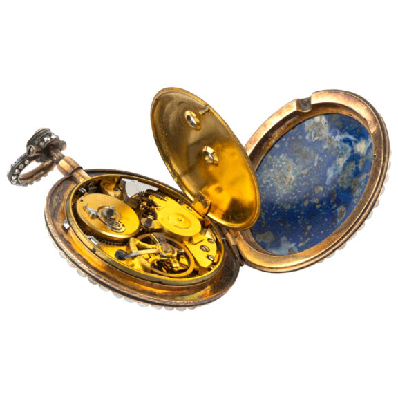 French gold open faced quarter repeating pocket watch Circa 1790 French gold open faced quarter repeating pocket watch Circa 1790