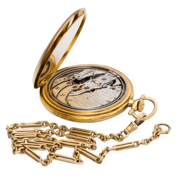 Swiss yellow gold minute repeating keyless pocket watch Circa 1925 Swiss yellow gold minute repeating keyless pocket watch Circa 1925