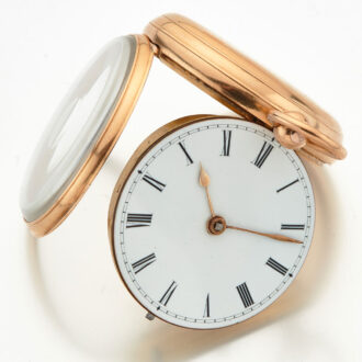 Irish 18 carat gold keywind lever pocket watch Circa 1860