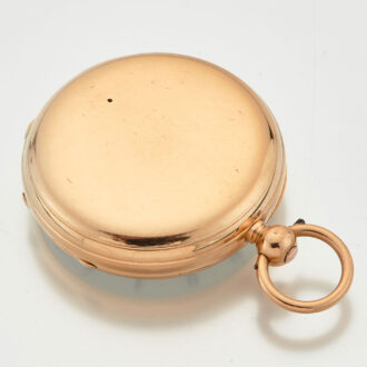 Irish 18 carat gold keywind lever pocket watch Circa 1860
