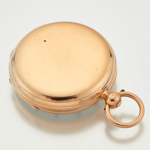 Irish 18 carat gold keywind lever pocket watch Circa 1860 Irish 18 carat gold keywind lever pocket watch Circa 1860