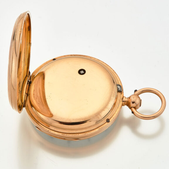 Irish 18 carat gold keywind lever pocket watch Circa 1860 Irish 18 carat gold keywind lever pocket watch Circa 1860