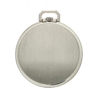Swiss platinum open faced keyless lever pocket watch Circa 1940