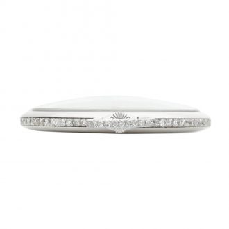 Swiss platinum diamond set open faced dress watch Circa 1930