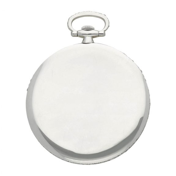 Swiss platinum diamond set open faced dress watch Circa 1930 Swiss platinum diamond set open faced dress watch Circa 1930