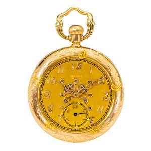 Unusual American three coloured gold watch Circa 1900