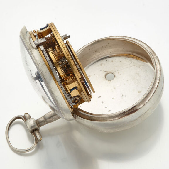 Early Dutch verge watch in a plain silver case Circa 1740 Early Dutch verge watch in a plain silver case Circa 1740