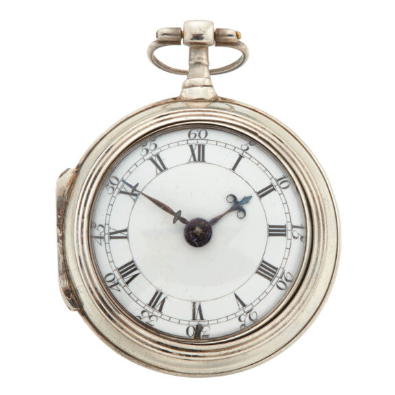 Early Dutch verge watch in a plain silver case Circa 1740 Early Dutch verge watch in a plain silver case Circa 1740