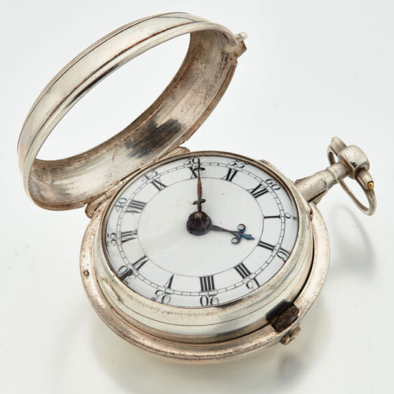 Early Dutch verge watch in a plain silver case Circa 1740 Early Dutch verge watch in a plain silver case Circa 1740