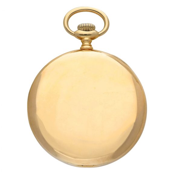 Swiss 18K yellow gold open faced pocket watch Circa 1920 Swiss 18K yellow gold open faced pocket watch Circa 1920