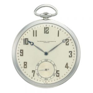 Fine Swiss gold ultra-thin platinum watch case Circa 1929