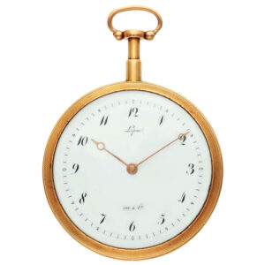 French 18K yellow gold quarter repeating à toc watch Circa 1789
