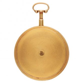 French 18K yellow gold quarter repeating à toc watch Circa 1789