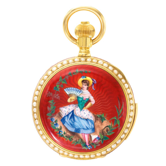 Swiss gold minute repeating chronograph watch Circa 1900