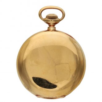 American yellow gold watch with up and down indication Circa 1908