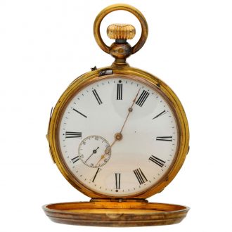 Swiss gold and diamond set minute repeating watch Circa 1920