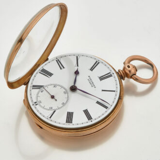Swiss 18 carat gold keywind pocket watch Circa 1880 Swiss 18 carat gold keywind pocket watch Circa 1880