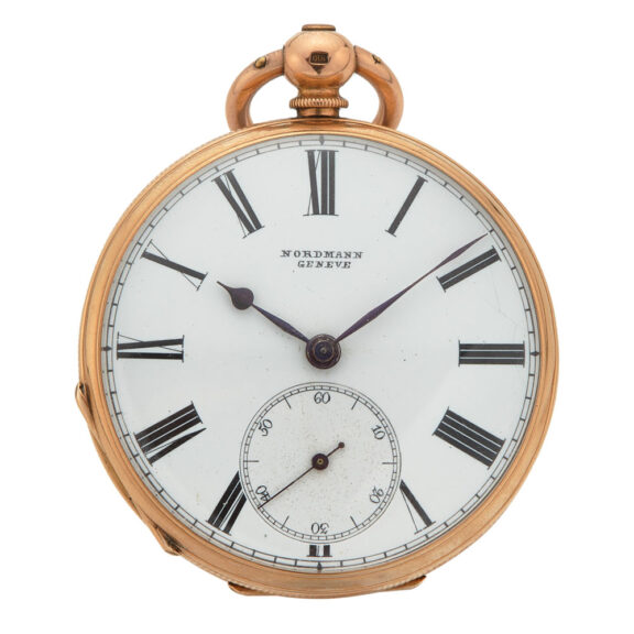 Swiss 18 carat gold keywind pocket watch Circa 1880 Swiss 18 carat gold keywind pocket watch Circa 1880