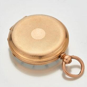 Swiss 18 carat gold keywind pocket watch Circa 1880 Swiss 18 carat gold keywind pocket watch Circa 1880
