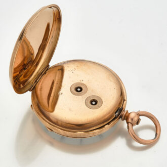 Swiss 18 carat gold keywind pocket watch Circa 1880 Swiss 18 carat gold keywind pocket watch Circa 1880