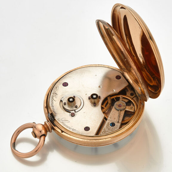 Swiss 18 carat gold keywind pocket watch Circa 1880 Swiss 18 carat gold keywind pocket watch Circa 1880
