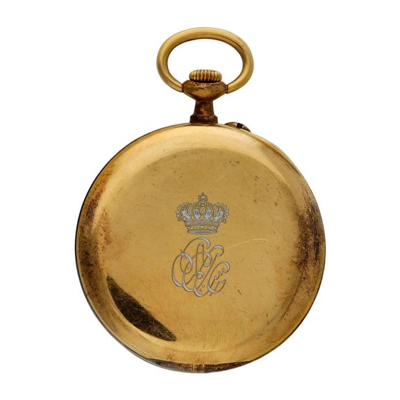 Swiss lady's yellow gold open faced pendant watch Circa 1910 Swiss lady's yellow gold open faced pendant watch Circa 1910